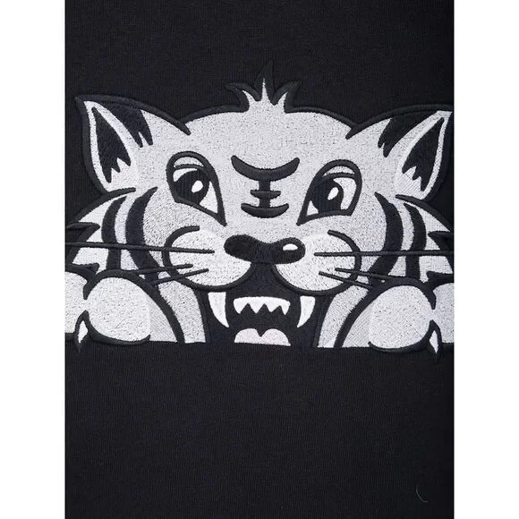 Kenzo Unisex Gots Kenzo Happy Tiger Embroidered Oversize Tshirt